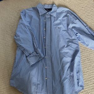 Vineyard Vines blue checked button down